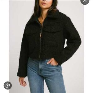 Love for Humanity XL Couture Black Label Black Cropped Sherpa